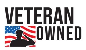 "Veteran Owned" with image of US veteran for Office Coffee Packages